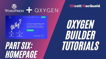 Homepage & Reusable Parts   Building WordPress Website with Oxygen Builder   Part 6