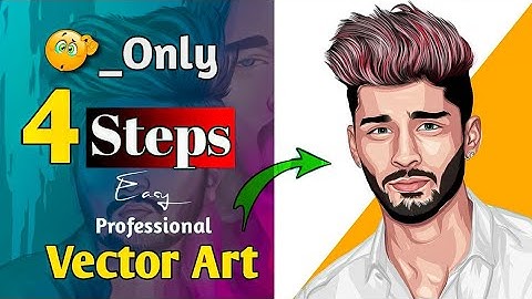 Picsart Portrait Cartoon Photo Editing Tutorial | Easy Cartoon Photo Editing | Vector Art In Mobile