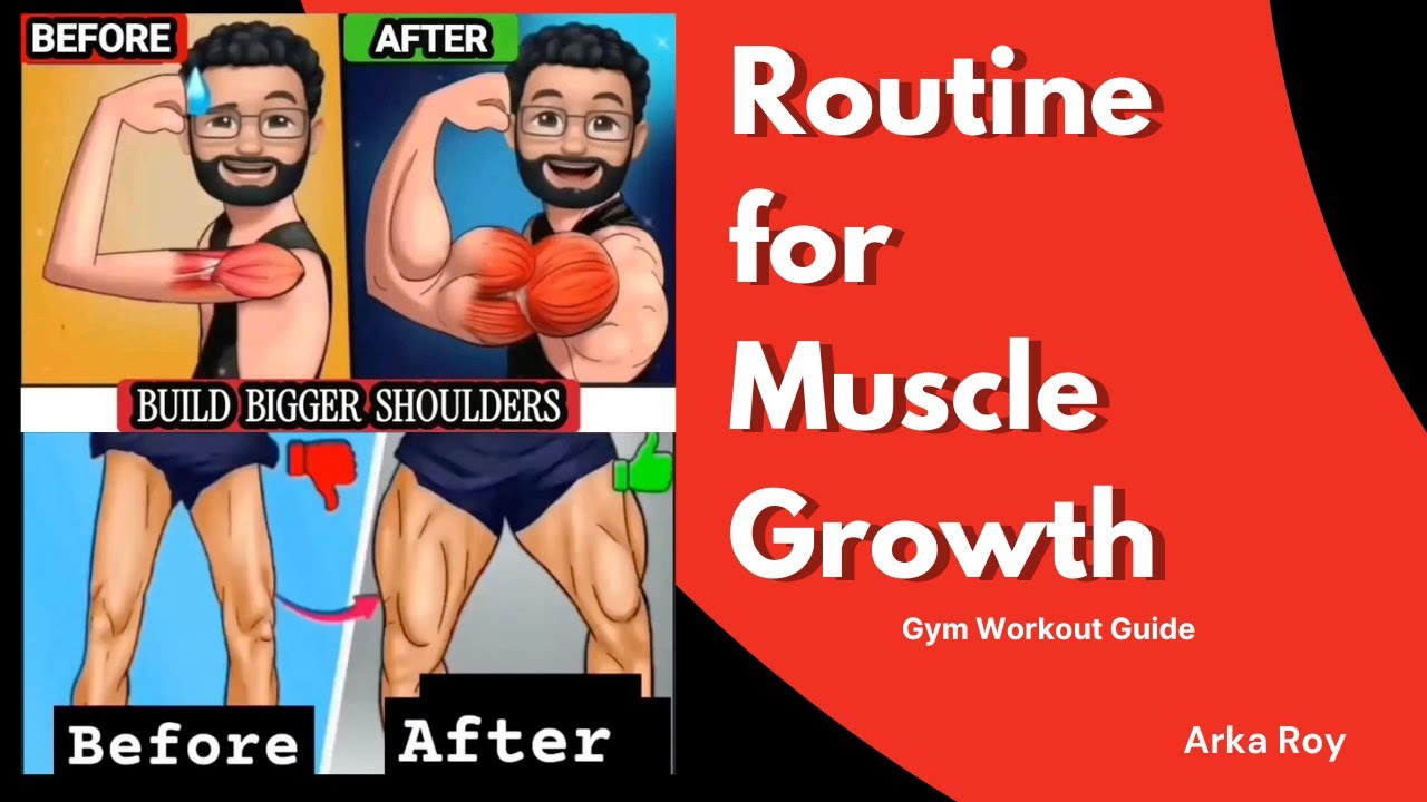 Workout Routine For Muscle Growth Best Leg & Shoulder Routine for Muscle Growth | Gym Workout Guide - YouTube