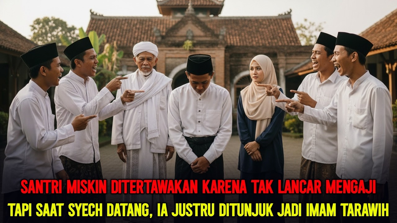 Santri Miskin Tak bisa Ngaji Ditunjuk Jadi Imam Tarawih Oleh Syekh, Yang Terjadi Bikin Semua Terharu