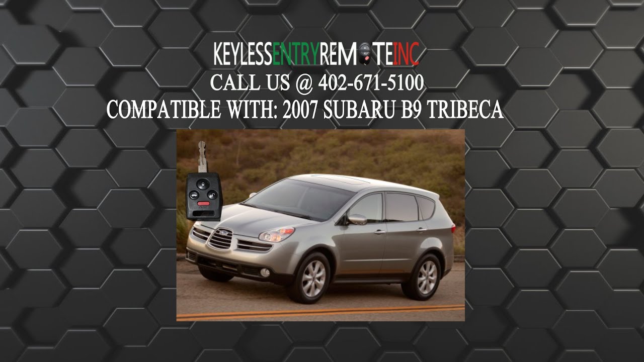 How To Replace Subaru B9 Tribeca Key Fob Battery 2007 YouTube