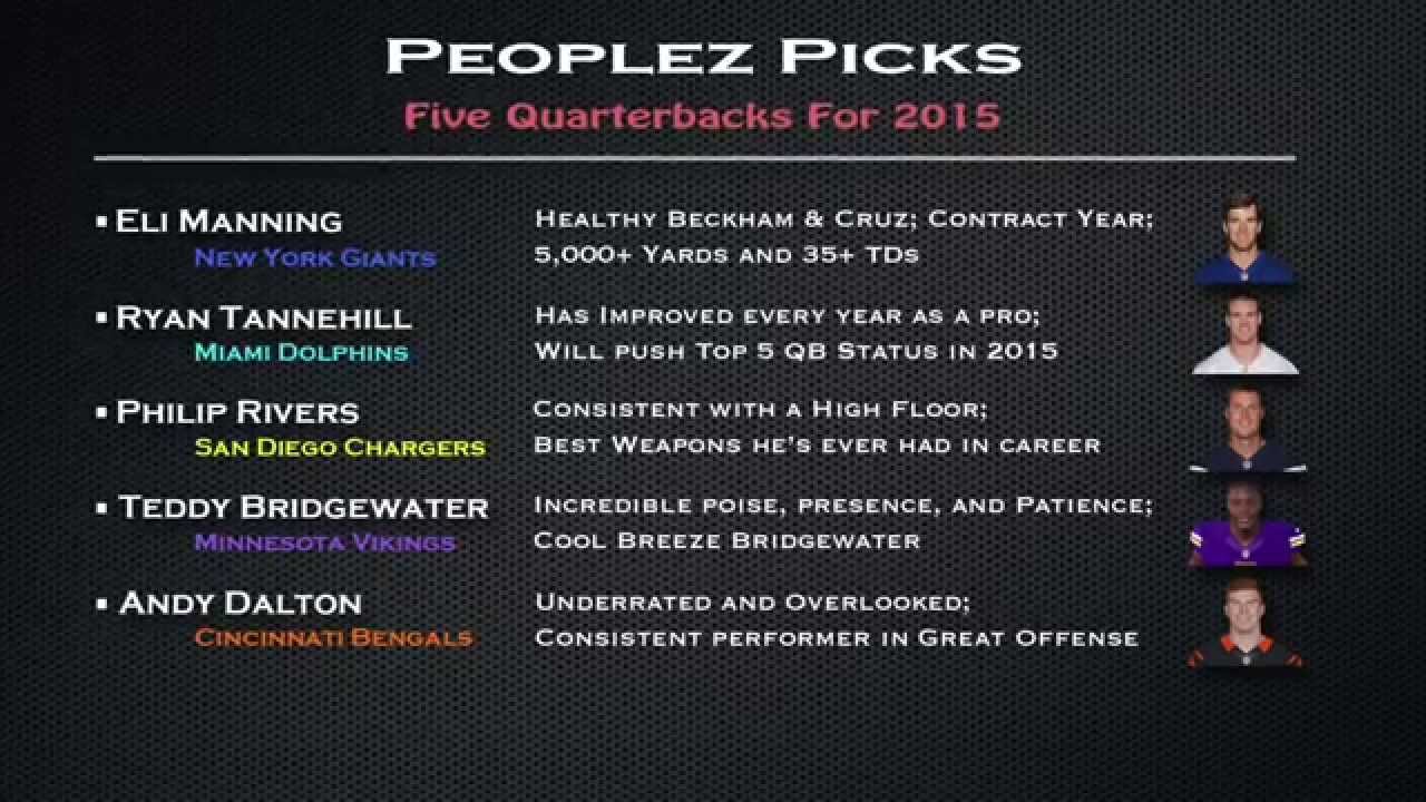 Fantasy Football: 5 Quarterbacks for 2015