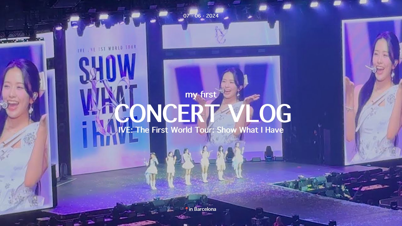 IVE ‘Show What I Have’ concert vlog | grwm, what’s in my concert bag, acnh, IVE in Barcelona 🐯✨