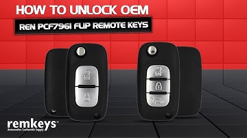 How To Unlock Oem Renault Pcf7961 Flip Remote Keys