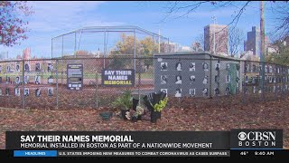 'Say Their Names' Memorial On Boston Common Honors Victims Of Racial Injustice