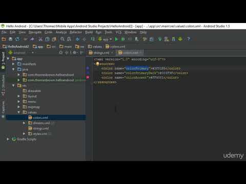 2.3 - Res directory - values folder - Android App Development