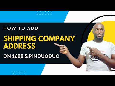 How To ADD SHIPPING COMPANY / LOGISTIC ADDRESS On 1688 & Pinduoduo