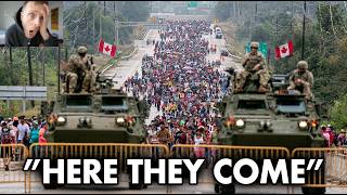 “LET US IN”… Canadians STORM THE BORDER as Trump’s War Causes MASS EXODUS