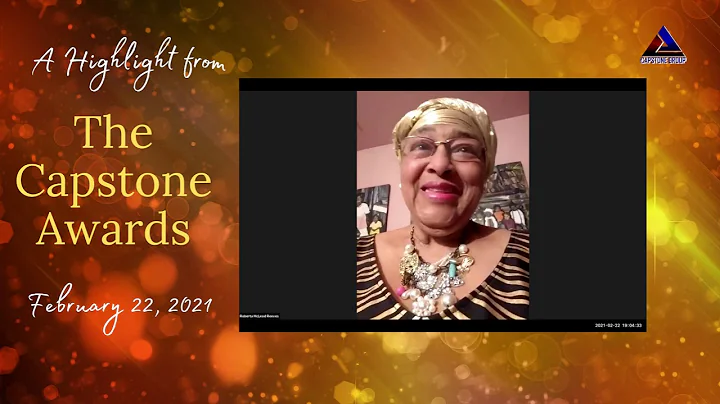 Ms. Roberta McLeod receives The Capstone Flame Award