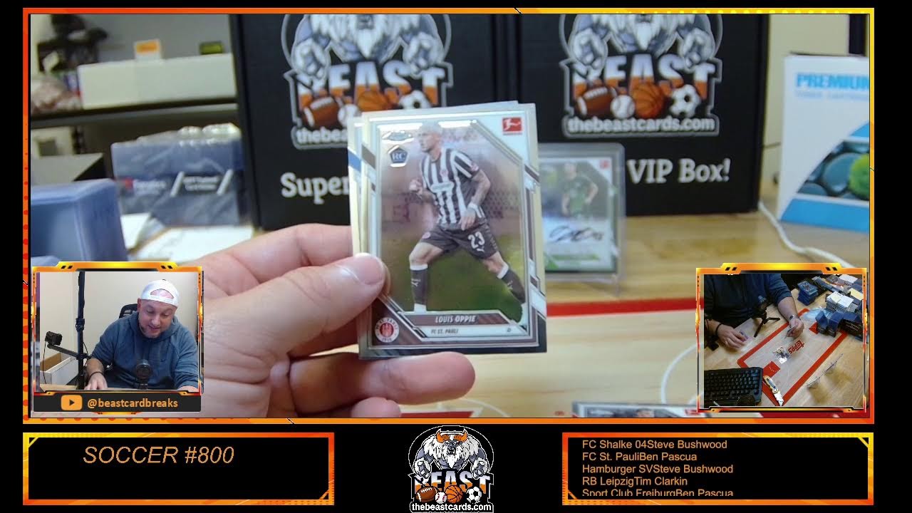 BEAST SPORTS CARD BREAKS Soccer 800 and Soccer 799
