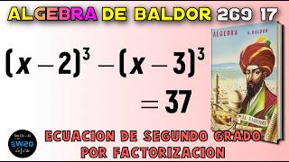 Baldor's Algebra from Scratch Exercise 269 17