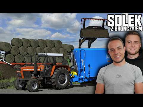 FEEDING COWS AND CATTLE🔥😎| Collecting bales, sowing rapeseed💨 | FS 25 SOLEK 🐮💨 w/ @Bronczek2
