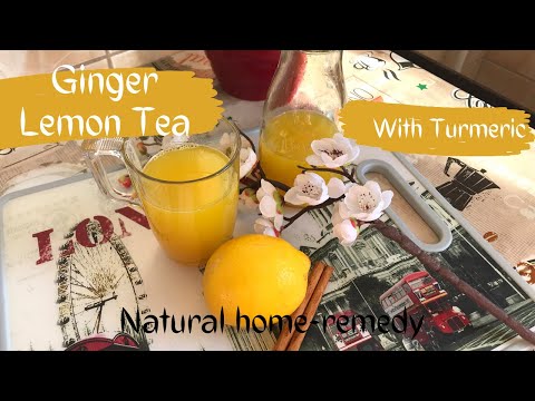 Ginger Lemon Tea, with Turmeric/Ceai de Ghimbir, Lamaie si Turmeric