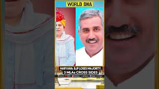 Haryana: BJP loses majority, 3 MLAs cross sides | World DNA | WION Shorts