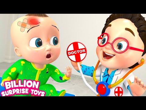 Baby Johnny pretend playing with doctor- BillionSurpriseToys Nursery Rhymes, Kids Songs