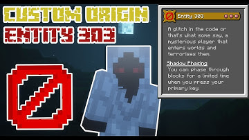 Minecraft Origins Mod: Entity 303! (Custom Origin)