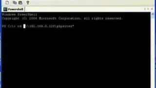 Powershell Cd To A Network Share