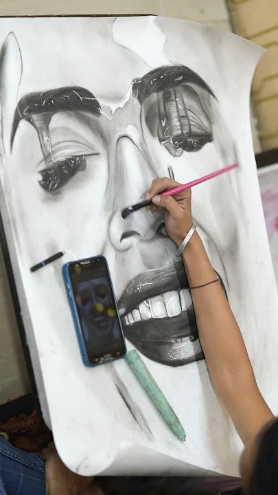 Sketching classes 😇 | student work #shorts #artistshikhasharma #sketching #art