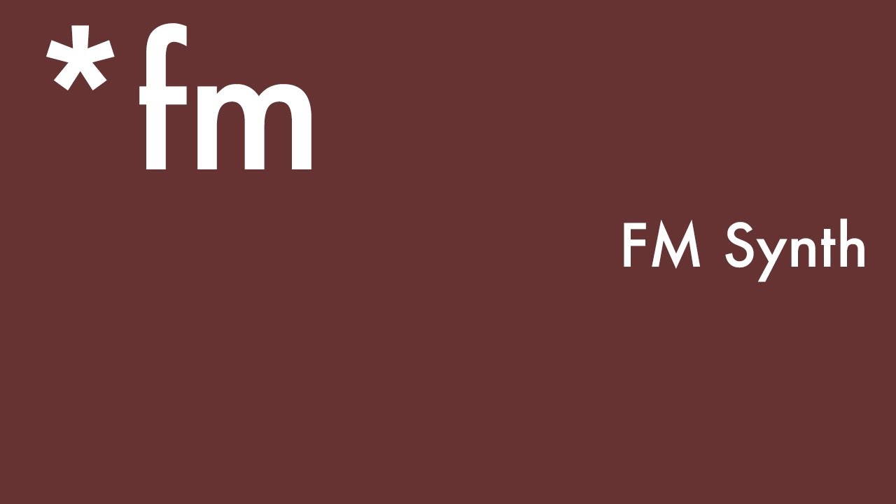 Max for Live *fm — FM Synth