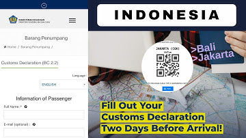 How to Submit e-CD to enter Indonesia - Customs Declaration Form Tutorial Cara Isi
