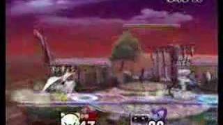 SSBB -  R.O.B vs Metaknight