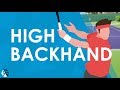 Tennis HIGH BACKHAND 🎾 - Crush Moonballs Like a Pro