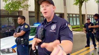 Tyrant Cop Wants To Arrest Everyone Just Because Its 8PM First Amendment Audit FAIL