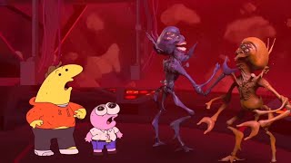 Alien Cop Abduction Escape Scene - Smiling Friends S2Ep6