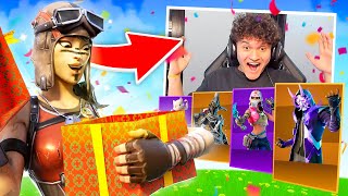 I GIFTED the Season 3 BATTLEPASS to FAMOUS YOUTUBERS...