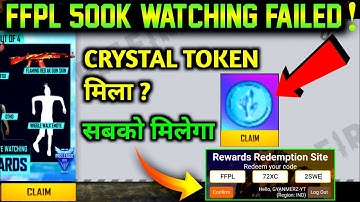 sky crystal token कैसे मिलेगा ? /sky crystal token redeem code/ free fire redeem code today