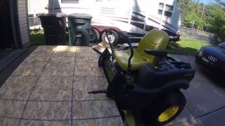 John Deere Zero Turn Mower Trick/Tip. Z445. Z535