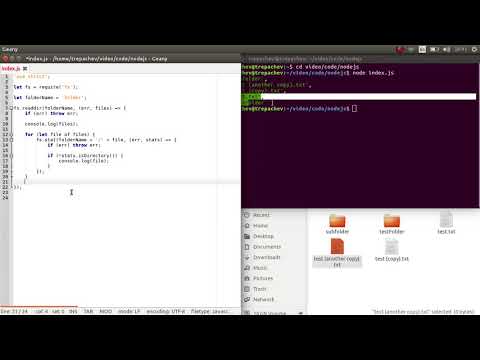 Получение только файлов или только папок на NodeJS