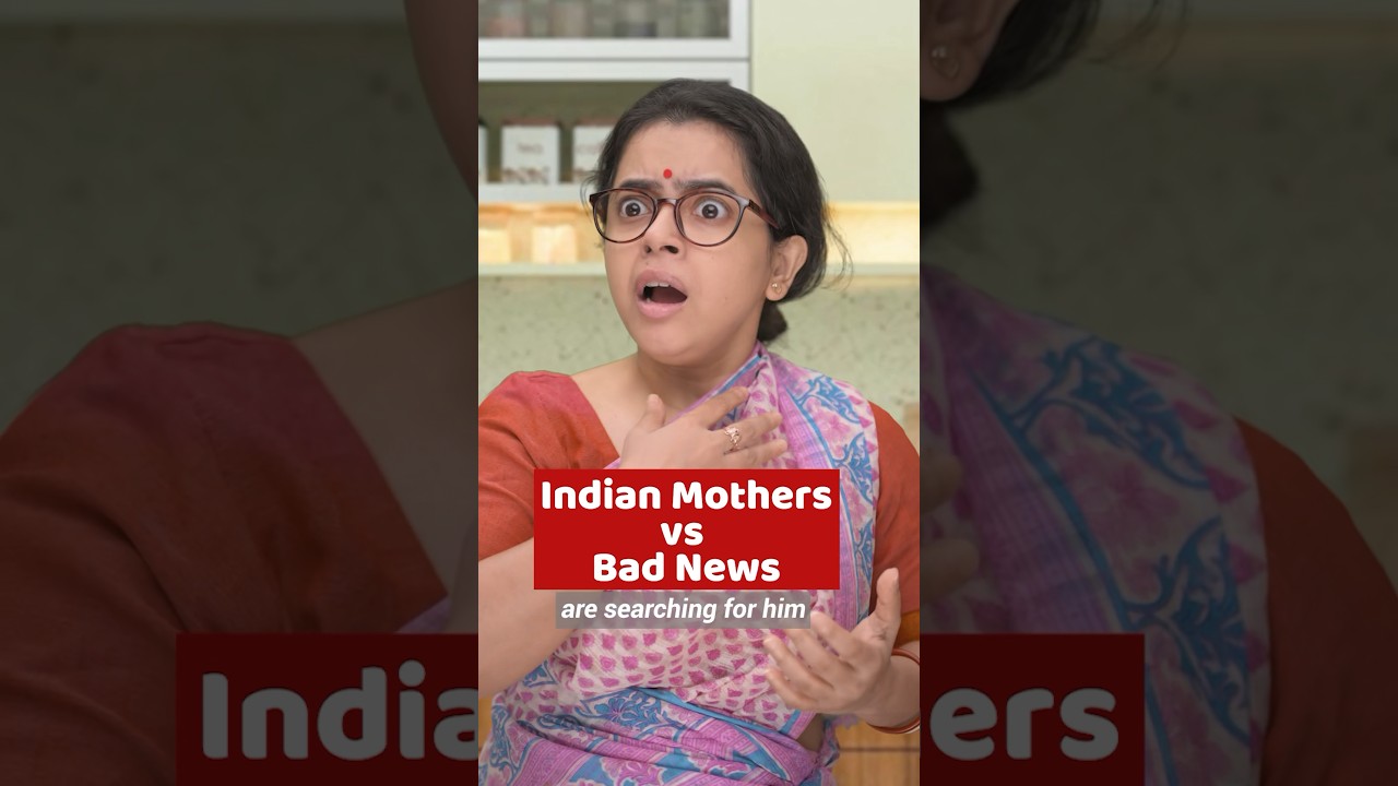 🤣 Indian Mothers vs Bad News 🤯 #shorts #wondermunnashorts