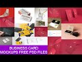 Business Card Mockups PSD Files Free For Download