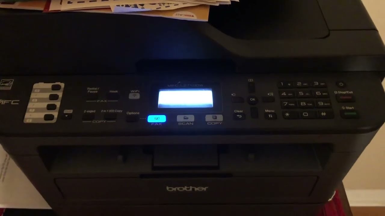 Reset Toner on brother MFCL2710DW YouTube