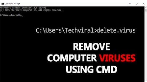 begini cara mendeteksi dan menghapus virus dengan cmd tanpa software
