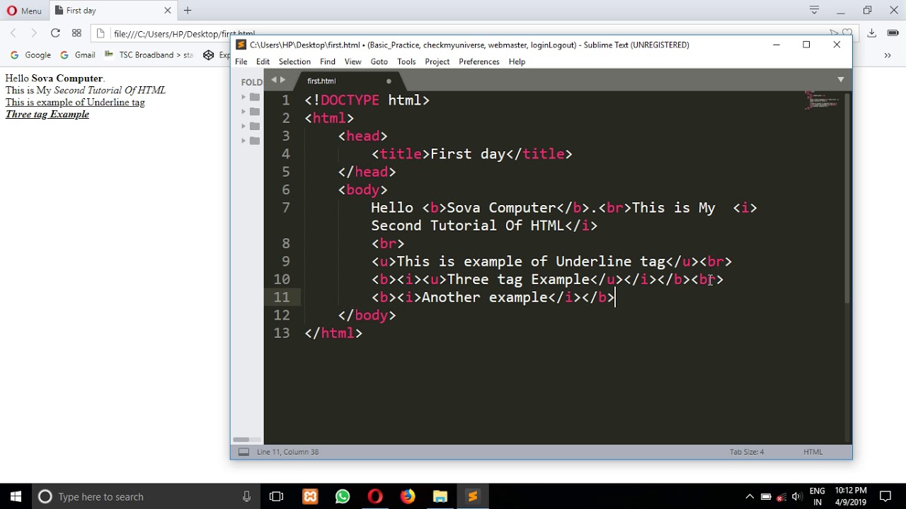 03 HTML TUTORIAL - YouTube