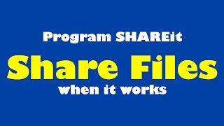 Program SHAREit - Share Files - when it works screenshot 4
