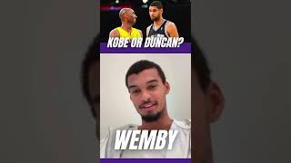 Kobe Bryant or Tim Duncan? Victor Wembanyama&#39;s SHOCKING Take