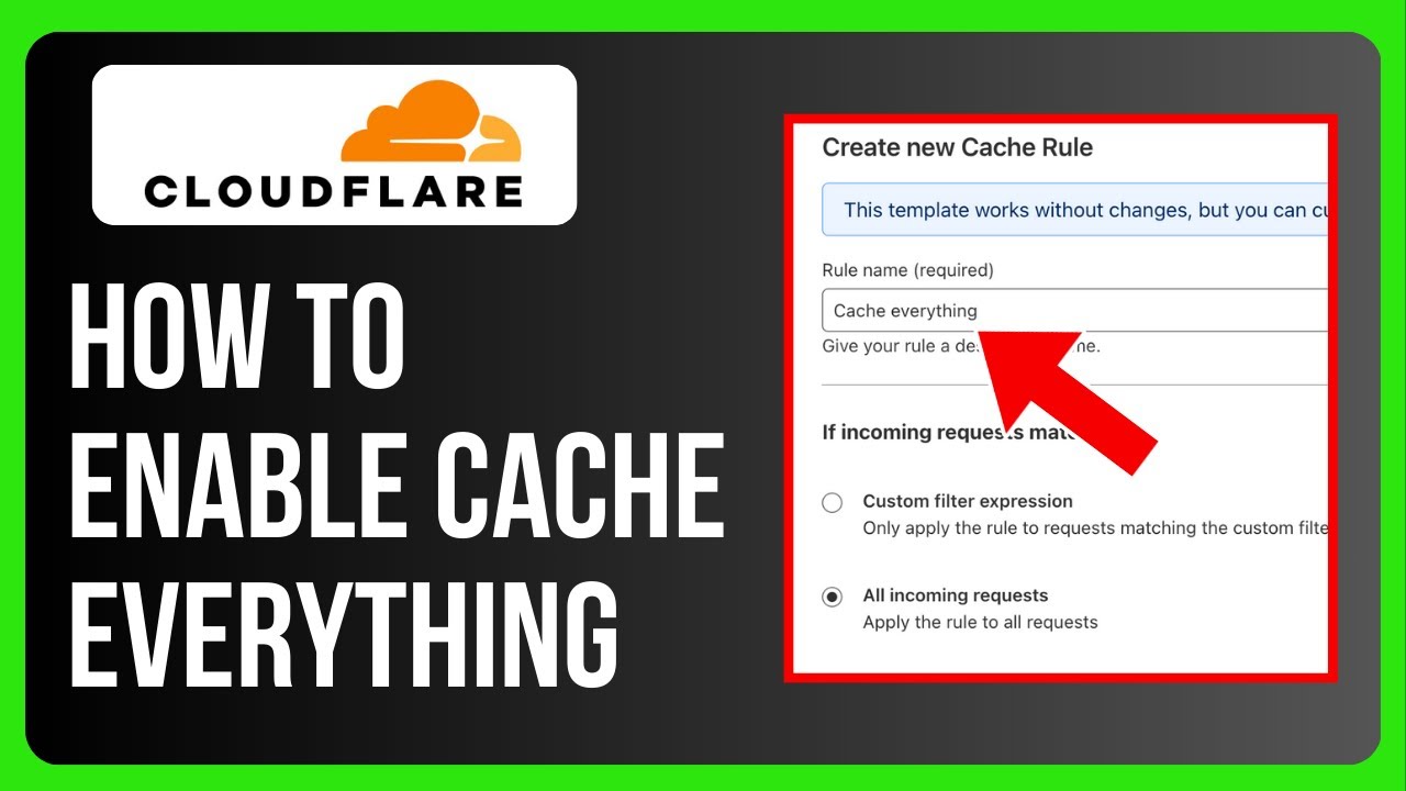 How to Enable Cache Everything in Cloudflare - YouTube