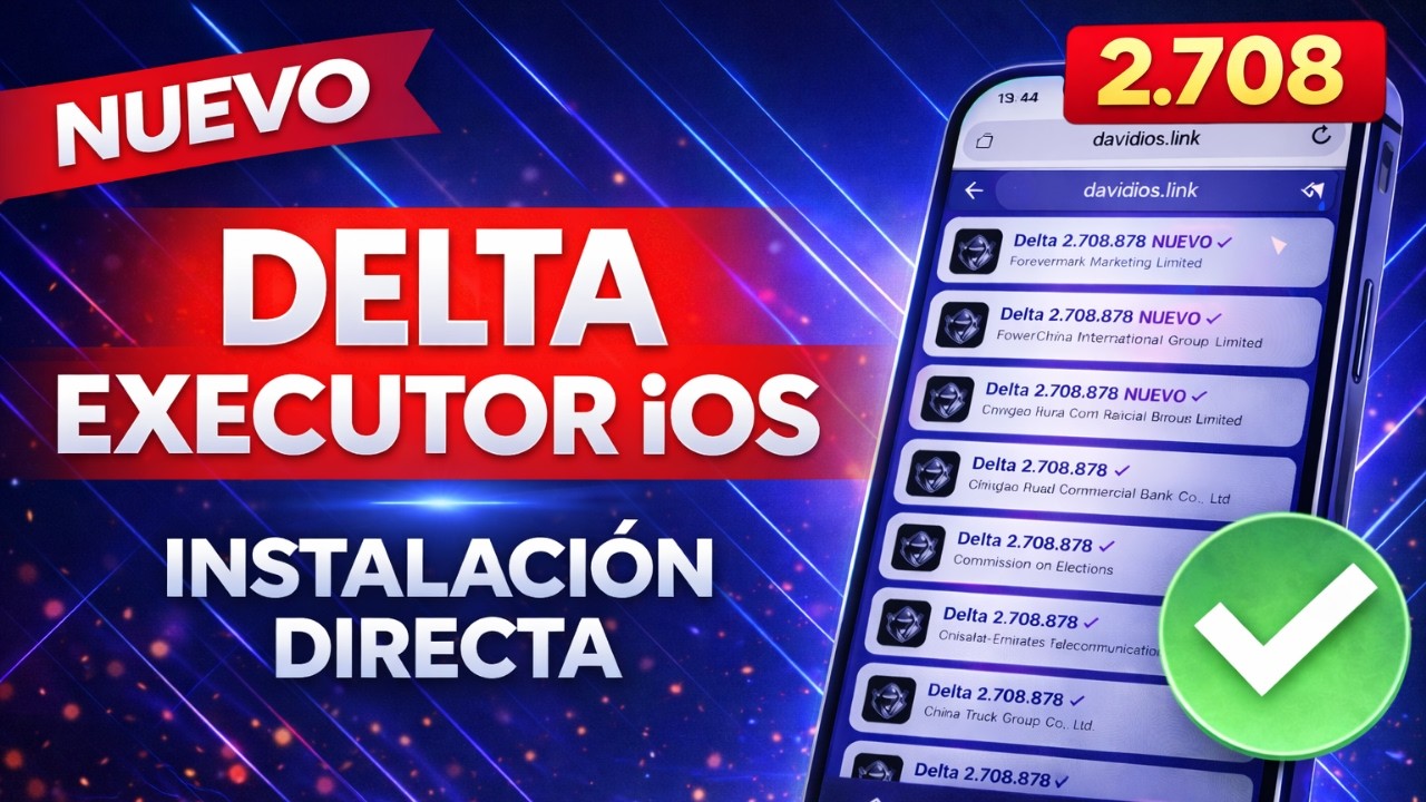 ¡ACTUALIZADO Link Directo! Instala DELTA EXECUTOR v2.708.878 EN iOS ...