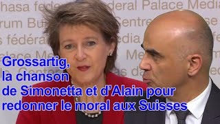 Simonetta Sommaruga Et Alain Berset Chantent Le Coronavirus Chanson Davril