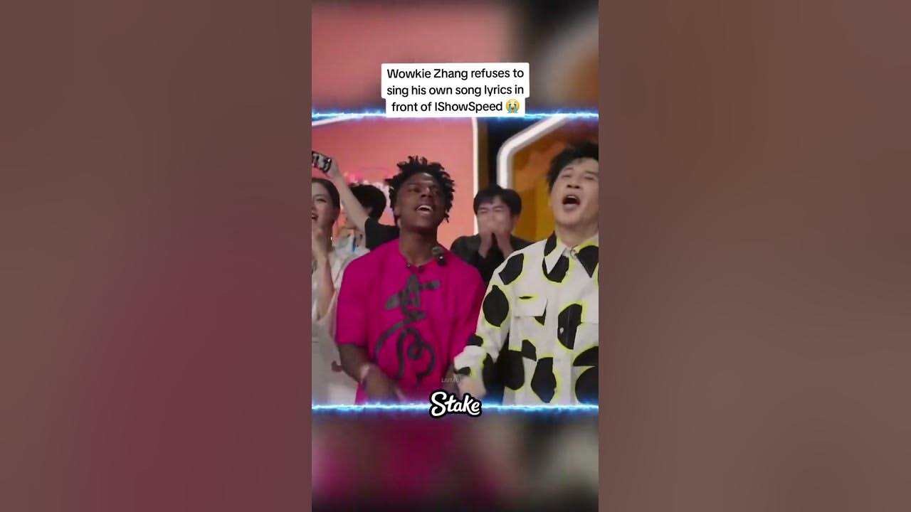 Da Zhang Wei refuses to sing his own song 😭 #ishowspeedmemes #speedyp #ishowspeedshorts #ishowspeedw
