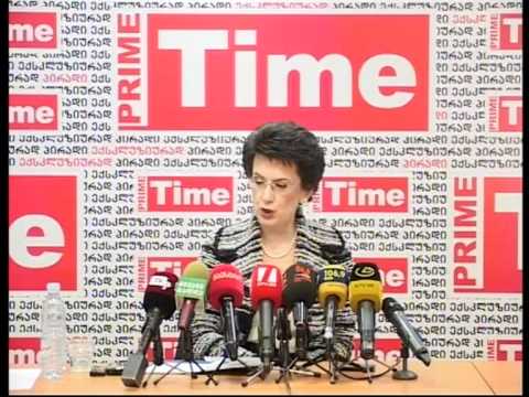 ნინო ბურჯანაძე პრესკლუბში - IV 16.03.2011