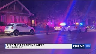 Juvenile struck by gunfire during party on near north side of Indianapolis