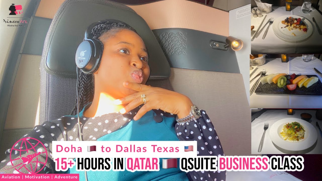 15+ Hours on Qatar Airways Qsuite DohaDallas Texas 🇺🇸 The Best