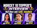 ✨ Success Story of AIIMS NORCET 10 Toppers | Savita AIR 474, Anjali Chopra AIR 506 & Sharvi AIR 514