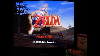 n64the Legend Of Zelda Ocarina Of Time    titledemo  Mister Fpga Crt Tv