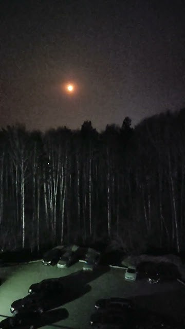Полутеневое затмение, Луны, Новосибирск / Penumbral eclipse of the Moon ...