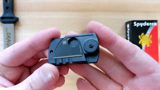 Spyderco Dog Tag Folding Knife S30V Carbon Fiber C188CFBBKP
